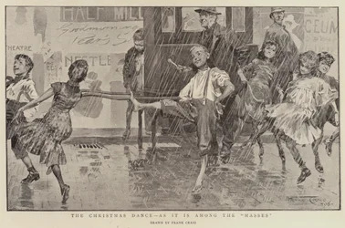 De kerstdans, zoals het is onder de massa